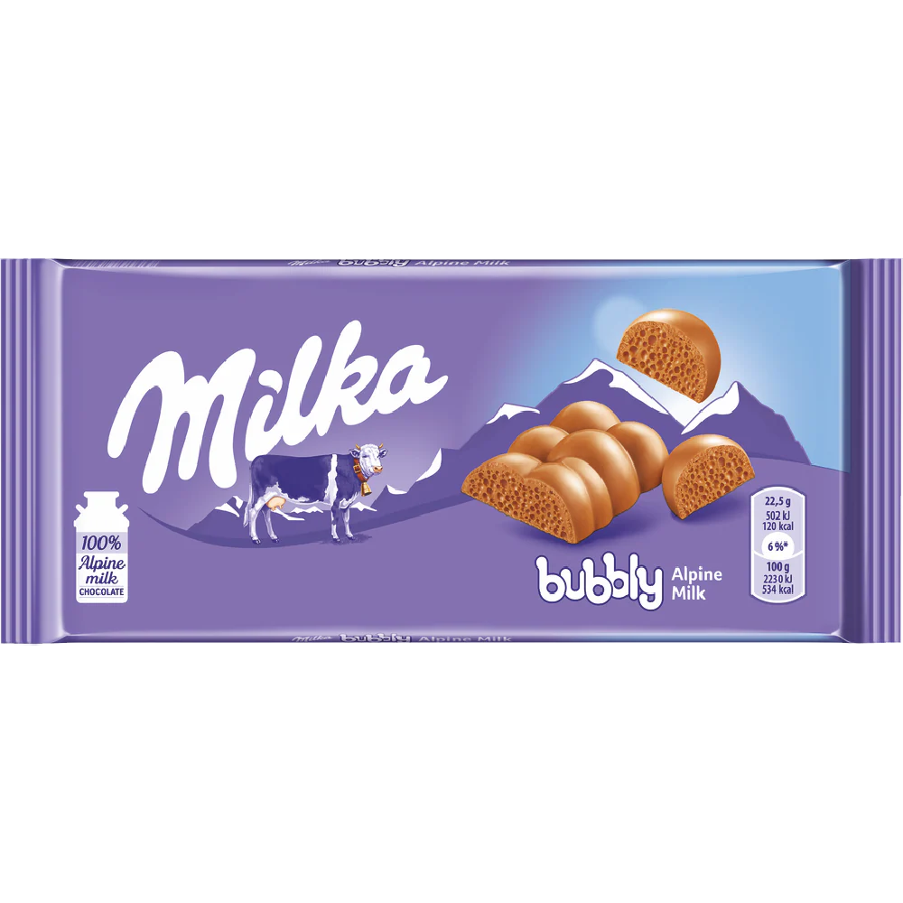 Milka Bubbly Chocolate Milk 90g MCR Snack Distro milka-bubbly-chocolate-milk-90g-mcr-snack-distro