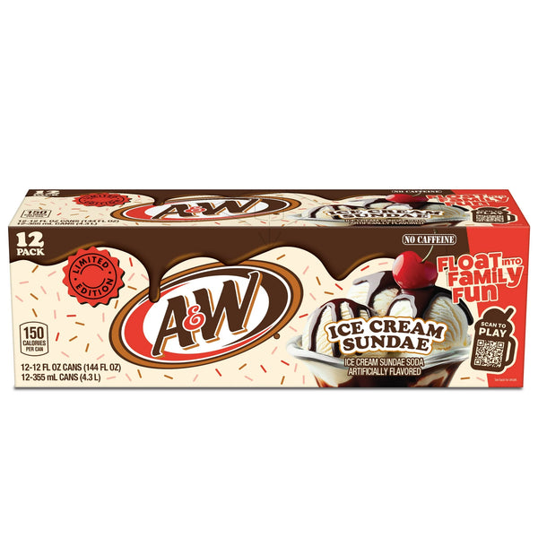 Buy A&W Ice Cream Sundae USA 12 Pack - 12oz (355ml)