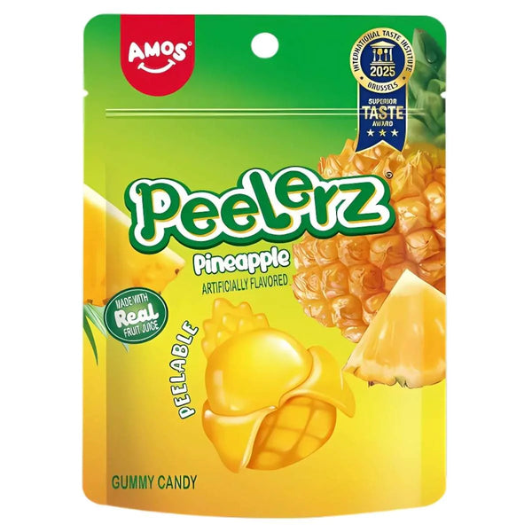Buy Amos Peelerz Peelable Gummy Pineapple - (65g)