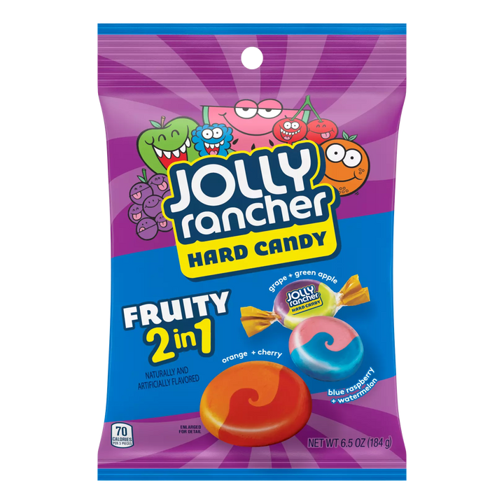 Jolly Rancher 2 in 1 Fruity Swirls Hard Candy 6.5oz Bag – MCR Snack Distro