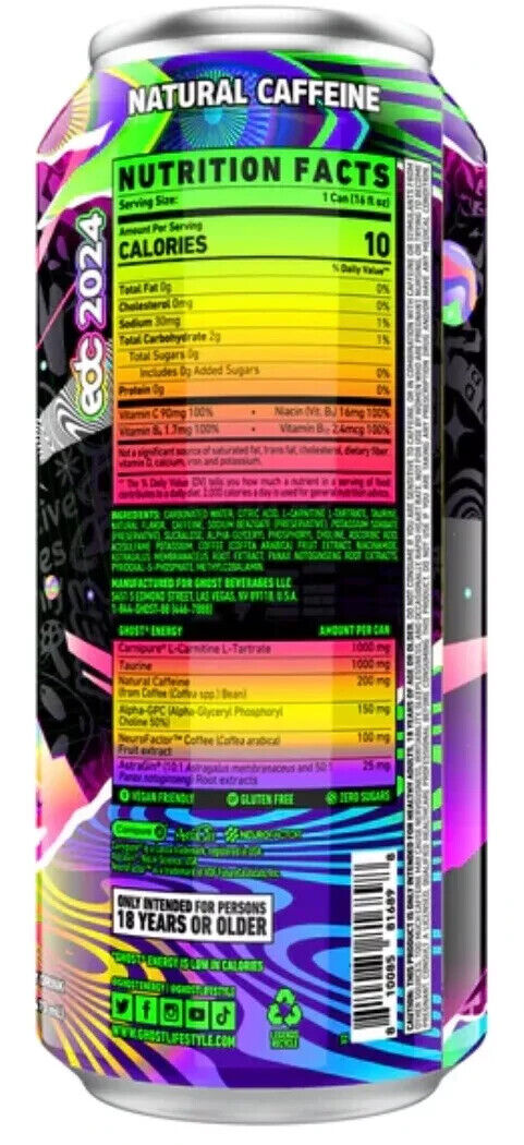 Buy Ghost Energy Drink Electric Limeade USA - 16oz (473ml)
