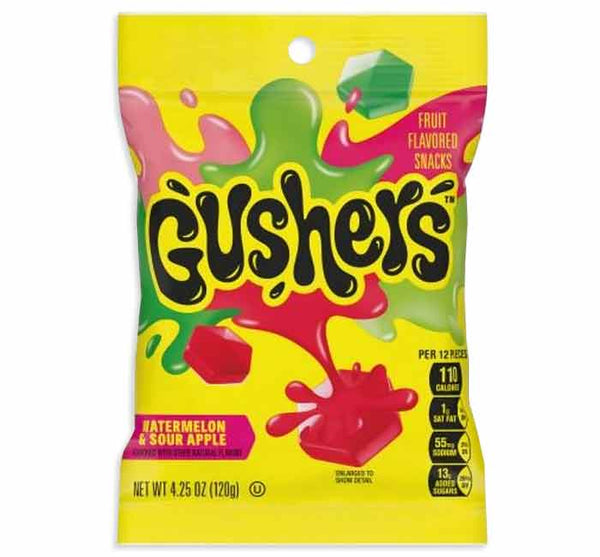 Buy Gushers Watermelon Sour Apple 4.25oz USA (120g)