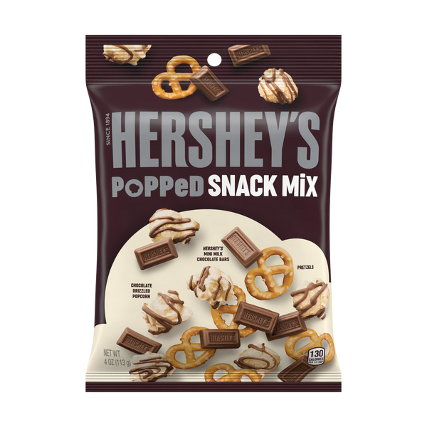 Buy Hershey's, Popped Popcorn and Milk Chocolate Snack Mix, 4 oz (113g)