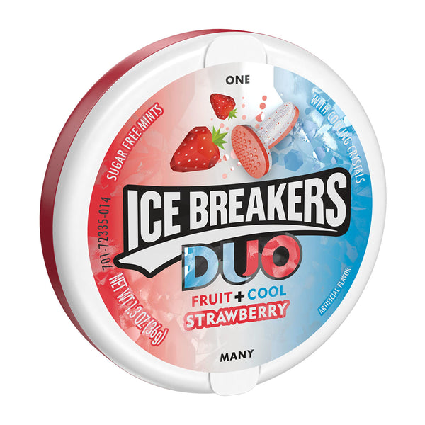 Buy Ice Breakers Duo Fruit + Cool Strawberry Sugar Free Mints (36g)