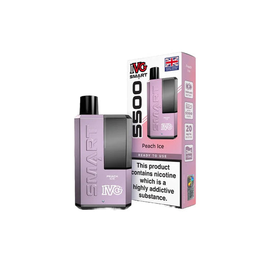 Buy IVG Smart 5500 Box of 5 Peach Ice