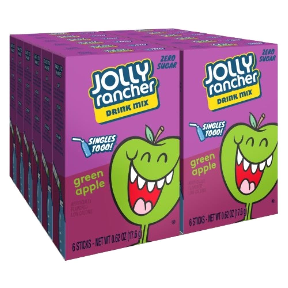Jolly Rancher Singles To Go Drink Mix Green Apple - 0.65oz (18.4g ...