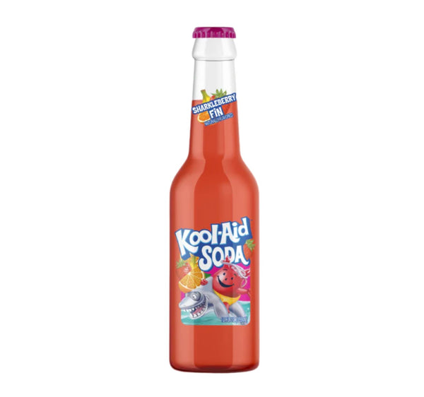 Buy Kool Aid Soda Sharkleberry Fin Glass Bottle - 12fl oz (355ml)
