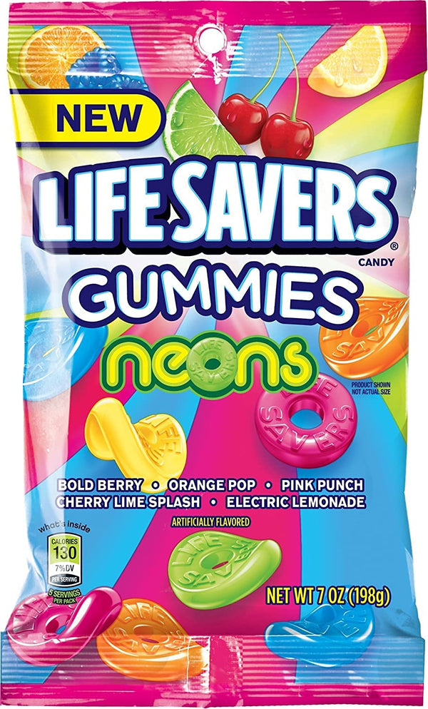 Buy Life Savers Neon Gummies USA - 7oz (198g)