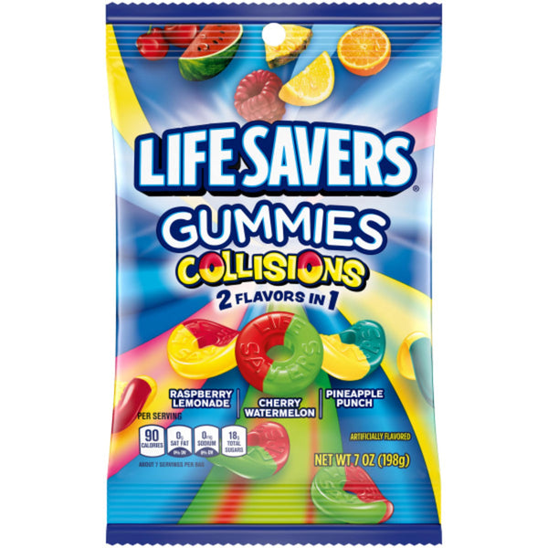 Buy Life Savers Collisions Gummies 2 Flavours In 1 USA - 7oz (198g)