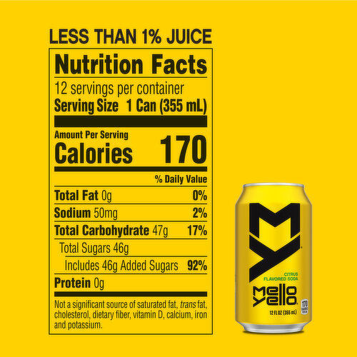 Buy Mello Yello Citrus Soda USA 12oz USA (355ml)