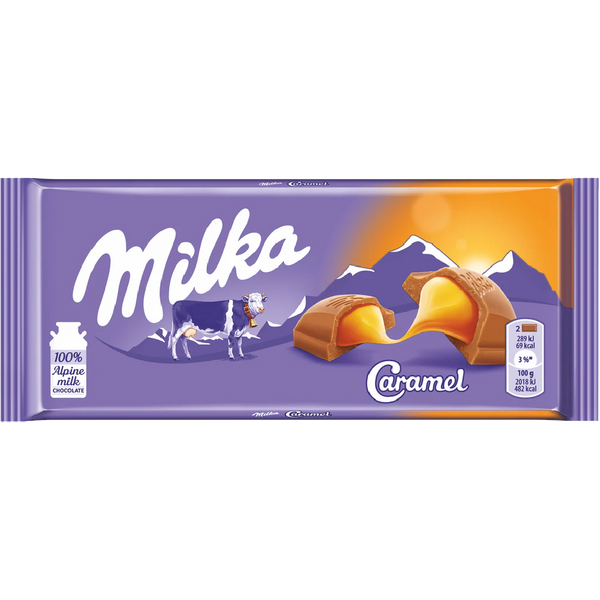 Buy Milka Caramel Chocolate Bar (100g)