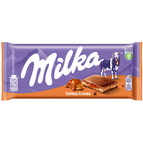 Buy Milka Toffee Cream Chocolate Bar (100g) Single