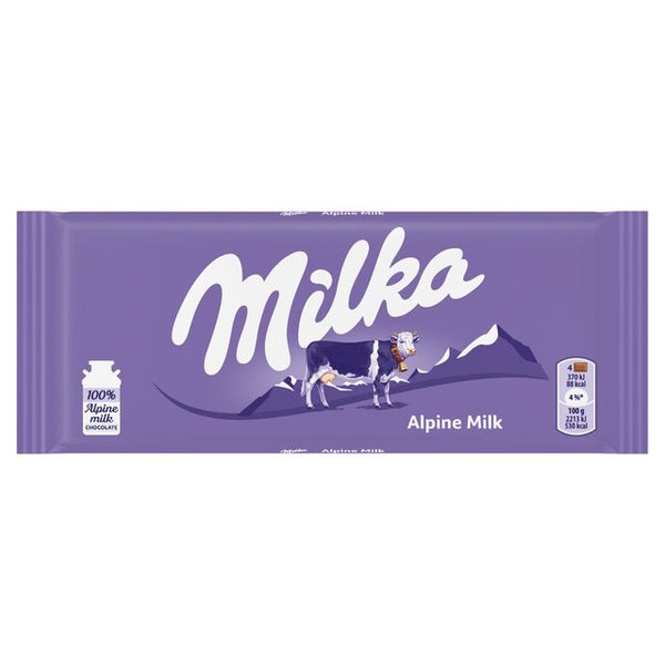 Buy Milka Alpine Milk Chocolate Bar (90g) Single