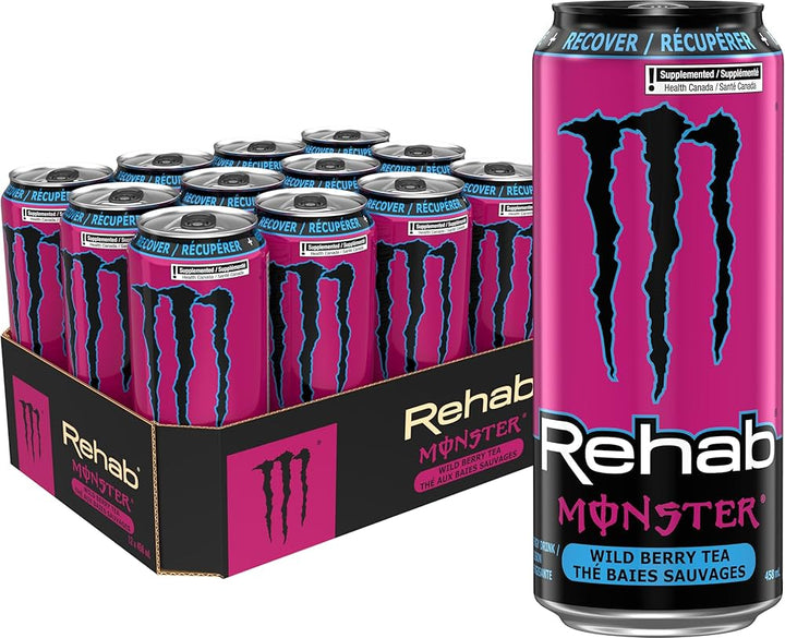 Monster Energy Rehab Wild Berry Tea - 15.5oz (458ml) – MCR Snack Distro