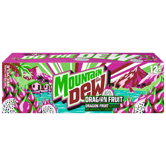 Buy Mountain Dew Dragon Fruit 12oz USA (355ml) 12 Pack