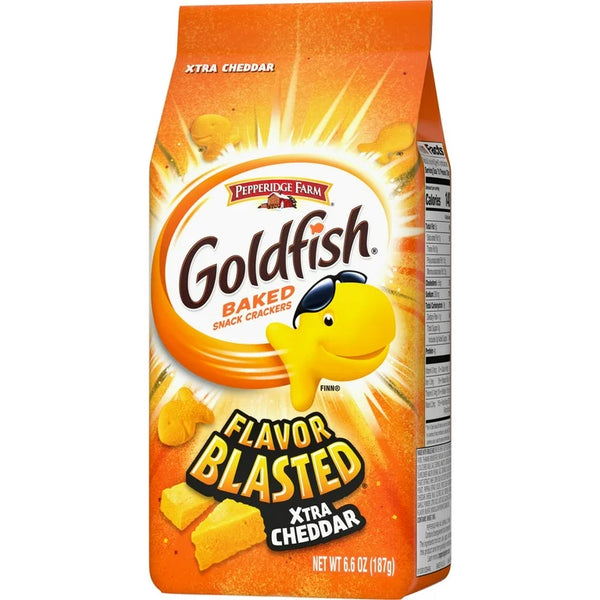 Buy Pepperidge Farm Goldfish Crackers Flavor Blasted Xtra Cheddar 6.6oz USA (187g)