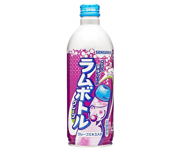 Buy Sangaria Ramu Bottle Grape Ramune Japan - 500ml