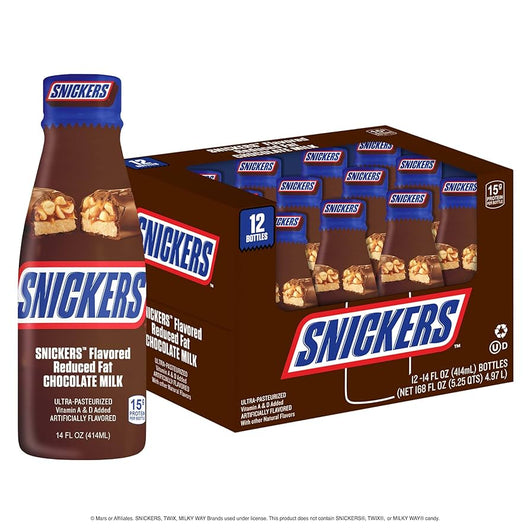 Buy Snickers Chocolate Milk USA (Best Before: 11/11/25) - 14fl oz (414ml) 12 Pack