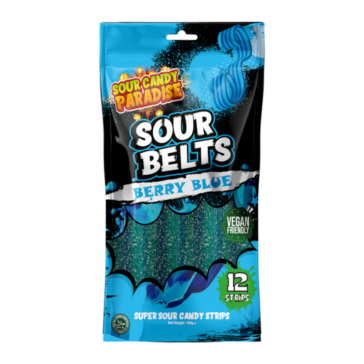 Buy Sour Belts Berry Blue (100g)