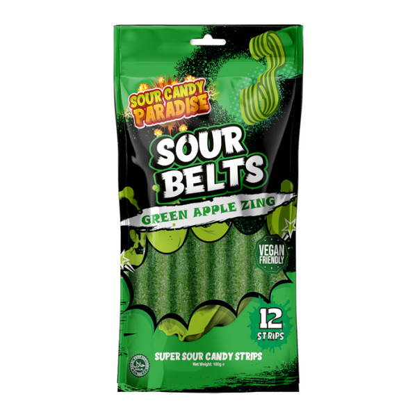 Buy Sour Belts Green Apple Zing (100g)