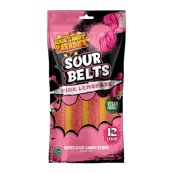 Buy Sour Belts Pink Lemonade (100g)