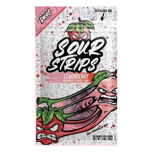 Buy Sour Strips Lemonberry - 3.4oz (96g)