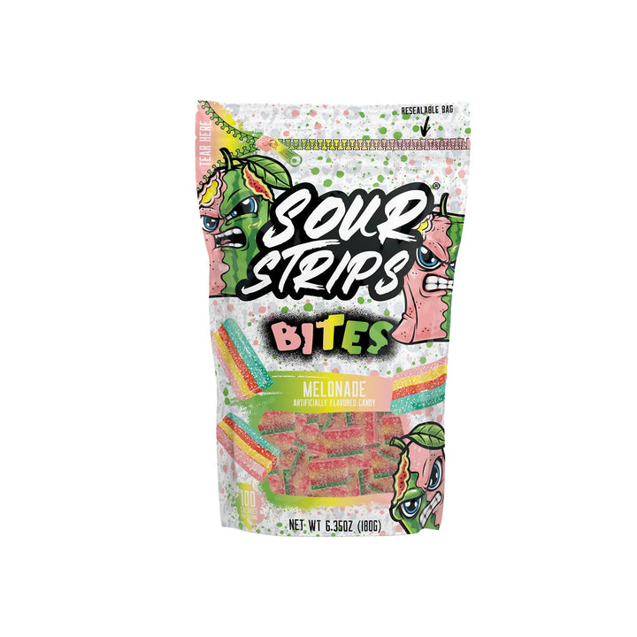 Sour Strips Bites Melonade Candy - 6.35oz (180g) – MCR Snack Distro