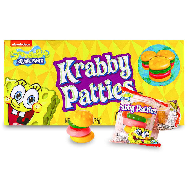 Buy SpongeBob SquarePants Gummy Krabby Patties – Theater Box 2.54oz (72g)