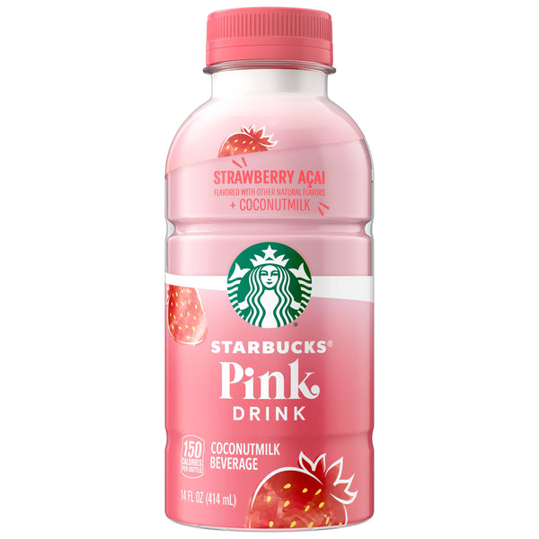 Buy Starbucks Pink Drink Strawberry Acai with Coconut Milk (BB Oct 19 2025) - 14fl.oz (414ml) Single Bottle