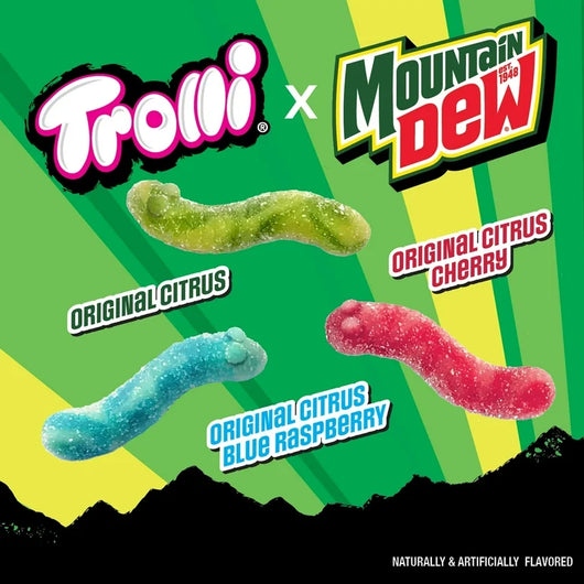 Buy Trolli x Mountain Dew Sour Brite Crawlers Limited Edition 4.25oz (120g)