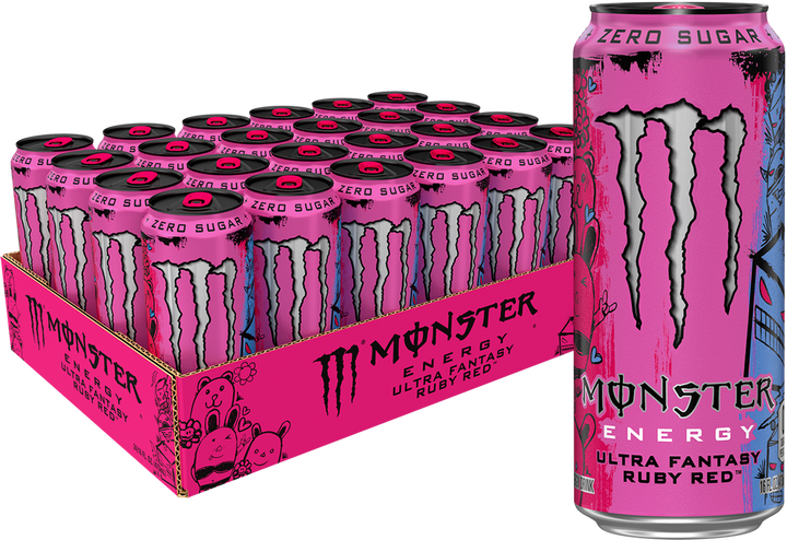 Ruby Red Monster Label Monster Ultra Fantasy Ruby Red 15.5oz USA (458ml) – MCR Snack Distro