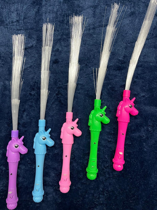 Buy Unicorn Light Up Wands LED Unicorn Fiber Optic Party Favors