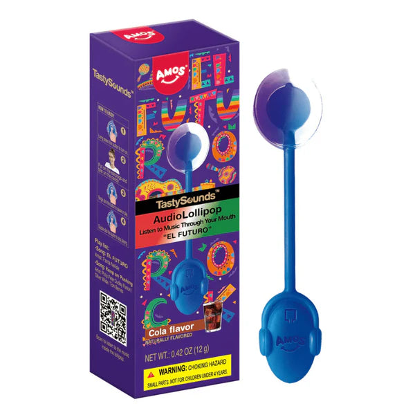 Buy Amos Tasty Sounds Cola El Futuro Audio Lollipop TikTok Viral - (12g)
