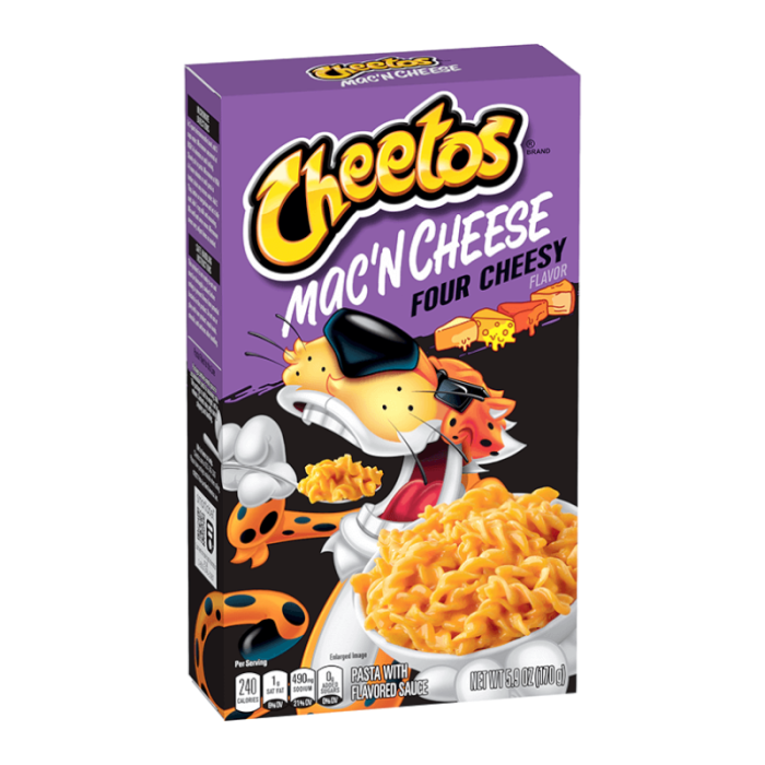 Cheetos Four Cheesy Mac 'n Cheese Box - 5.6oz (170g) – MCR Snack Distro