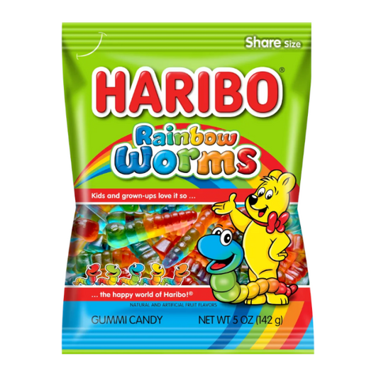 Buy Haribo Mini Rainbow Worms USA - 5oz (142g)