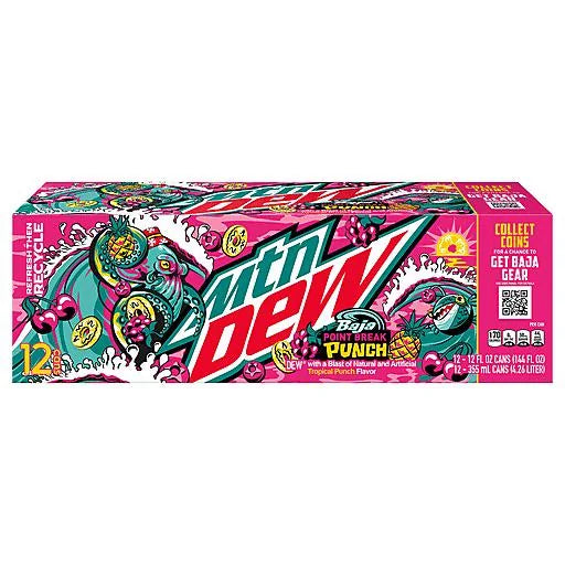 Mountain Dew Baja Point Break Punch Soda (355ml) – MCR Snack Distro