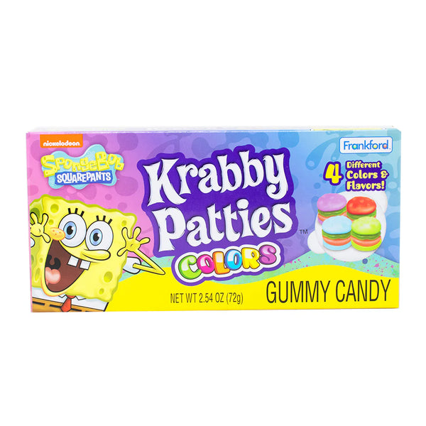 Buy SpongeBob SquarePants Gummy Krabby Patties – Colors Theater Box 2.54oz (72g)