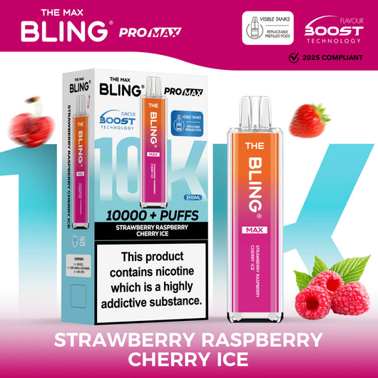 Buy The Crystal Bling Max 10000 Strawberry Raspberry Cherry Ice