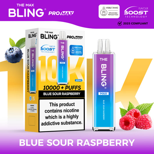 Buy The Crystal Bling Max 10000 Blue Sour Raspberry