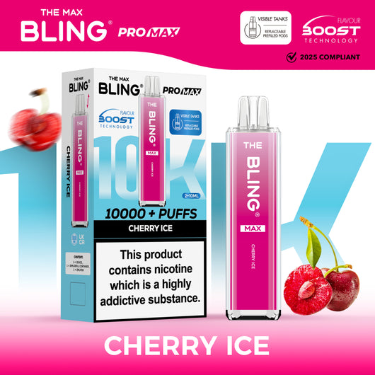Buy The Crystal Bling Max 10000 Box of 5 Cherry Ice