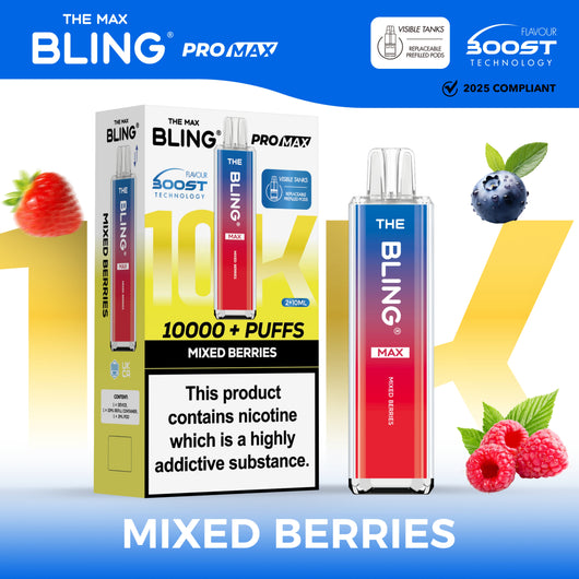 Buy The Crystal Bling Max 10000 Box of 5 Mixed Berries